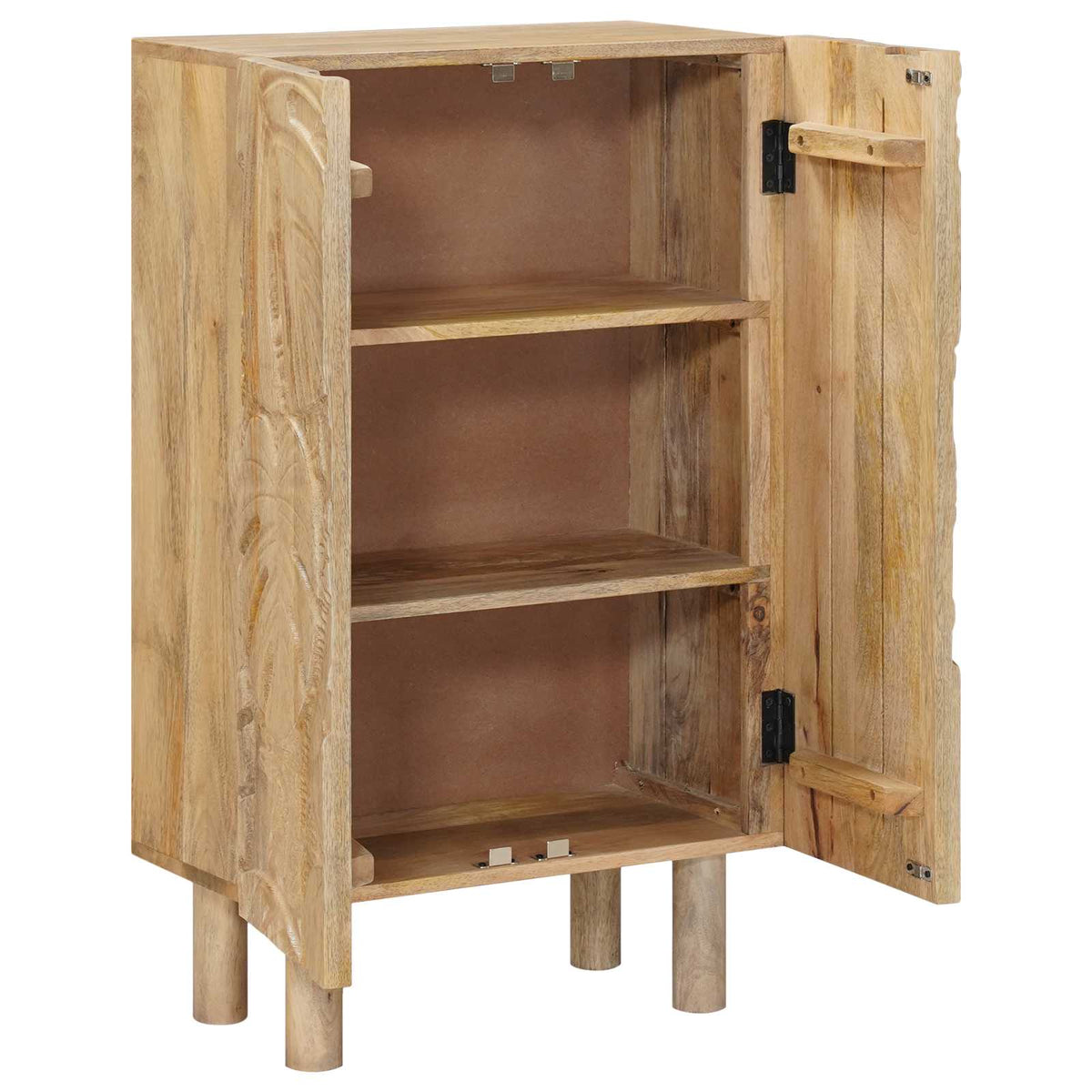 Highboard 53 x 30 x 90 cm Massivt Mango Træ og Ingeniørtræ