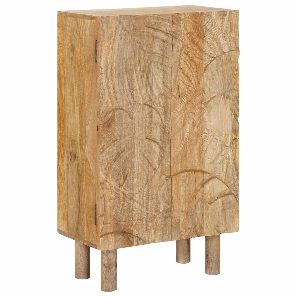 Highboard 53 x 30 x 90 cm Massivt Mango Træ og Ingeniørtræ
