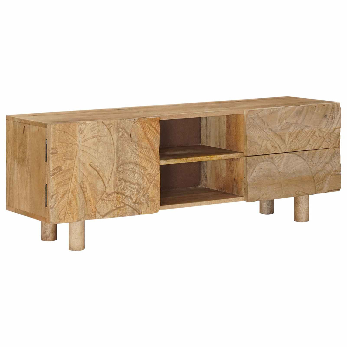 TV-skab 110 x 30 x 40 cm Massivt Mango Træ og Ingeniørtræ