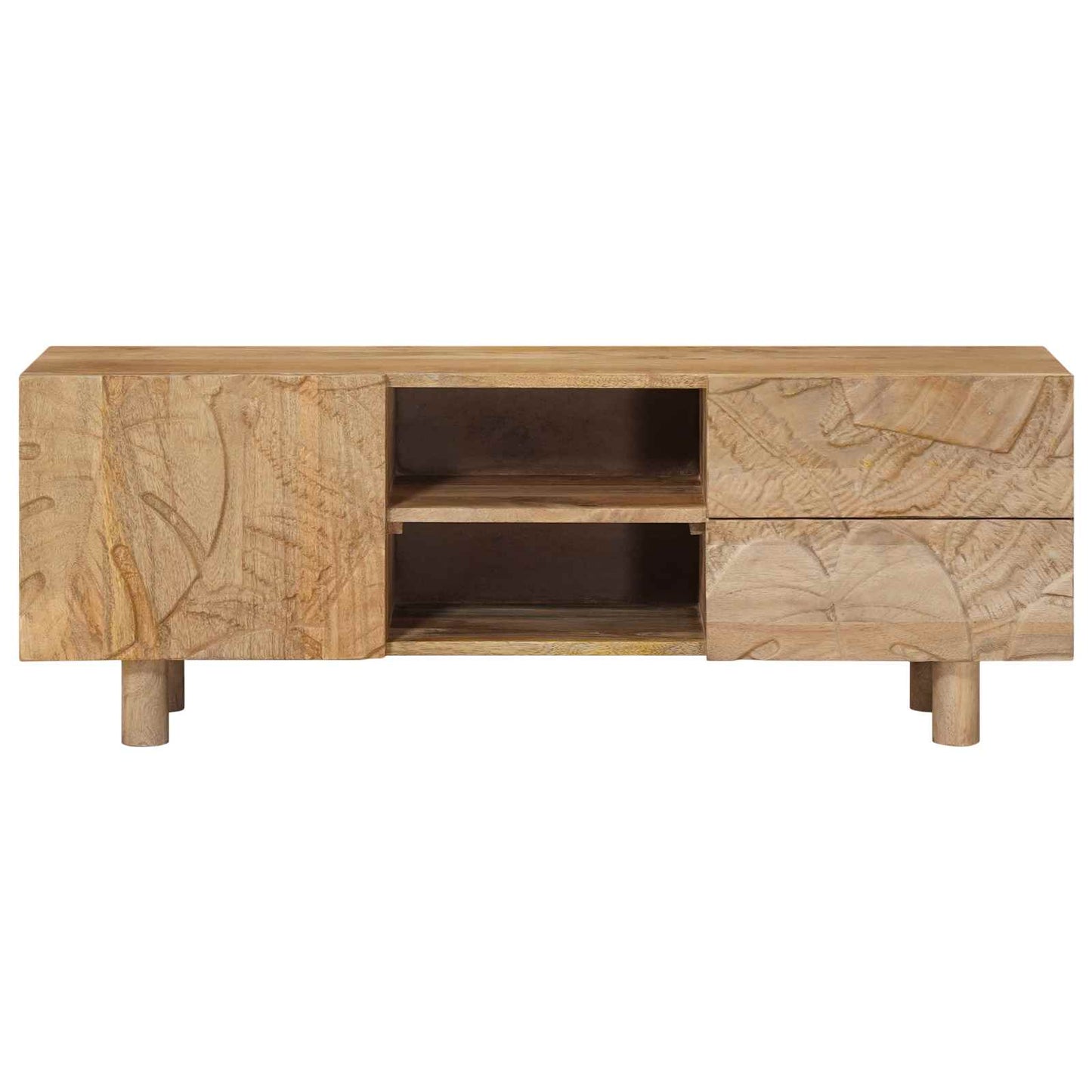 TV-skab 110 x 30 x 40 cm Massivt Mango Træ og Ingeniørtræ