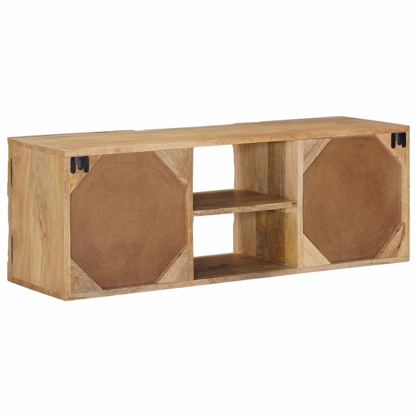 Væg TV Skab 100 x 30 x 35 cm Massivt Mango Træ og Ingeniørtræ