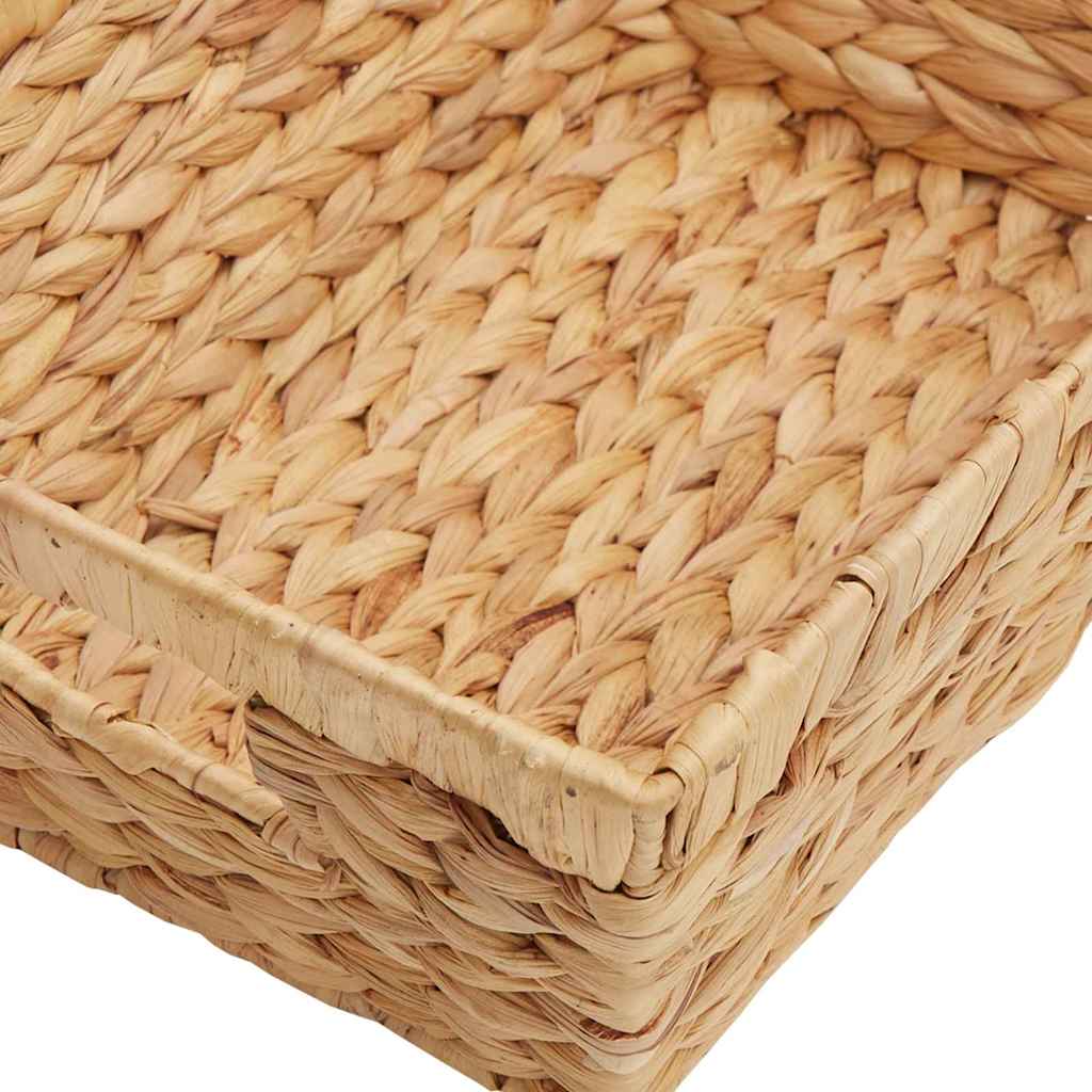 Opbevaringskurve 2 stk. Vandhyacint 38 x 28 x 15 cm Naturfarvet