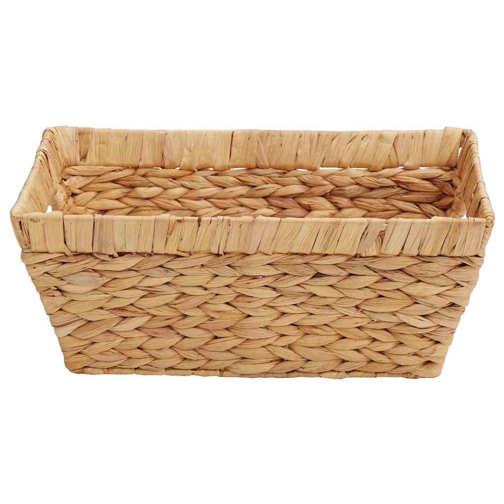 Opbevaringskurve 2 stk. Vandhyacint 38 x 28 x 15 cm Naturfarvet