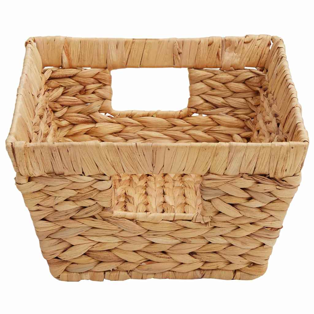 Opbevaringskurve 2 stk. Vandhyacint 38 x 28 x 15 cm Naturfarvet