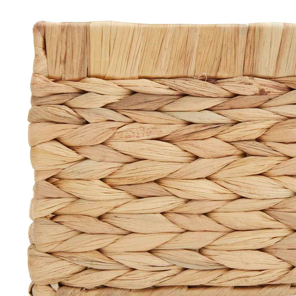 Opbevaringskurve 3 stk. Vandhyacint 40 x 30 x 18 cm Naturfarvet