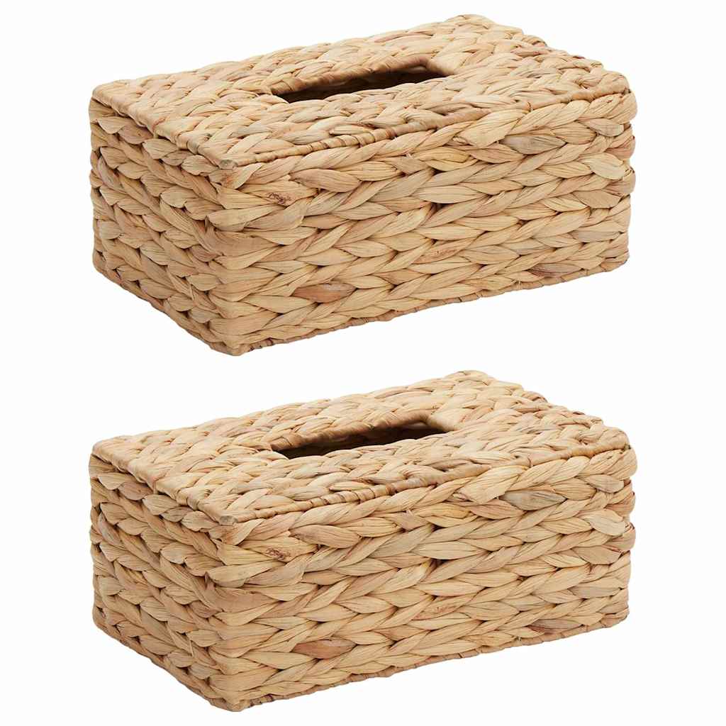 Tissue Box Covers 2 stk. Vandhyacint 27.5 x 16.5 x 14 cm