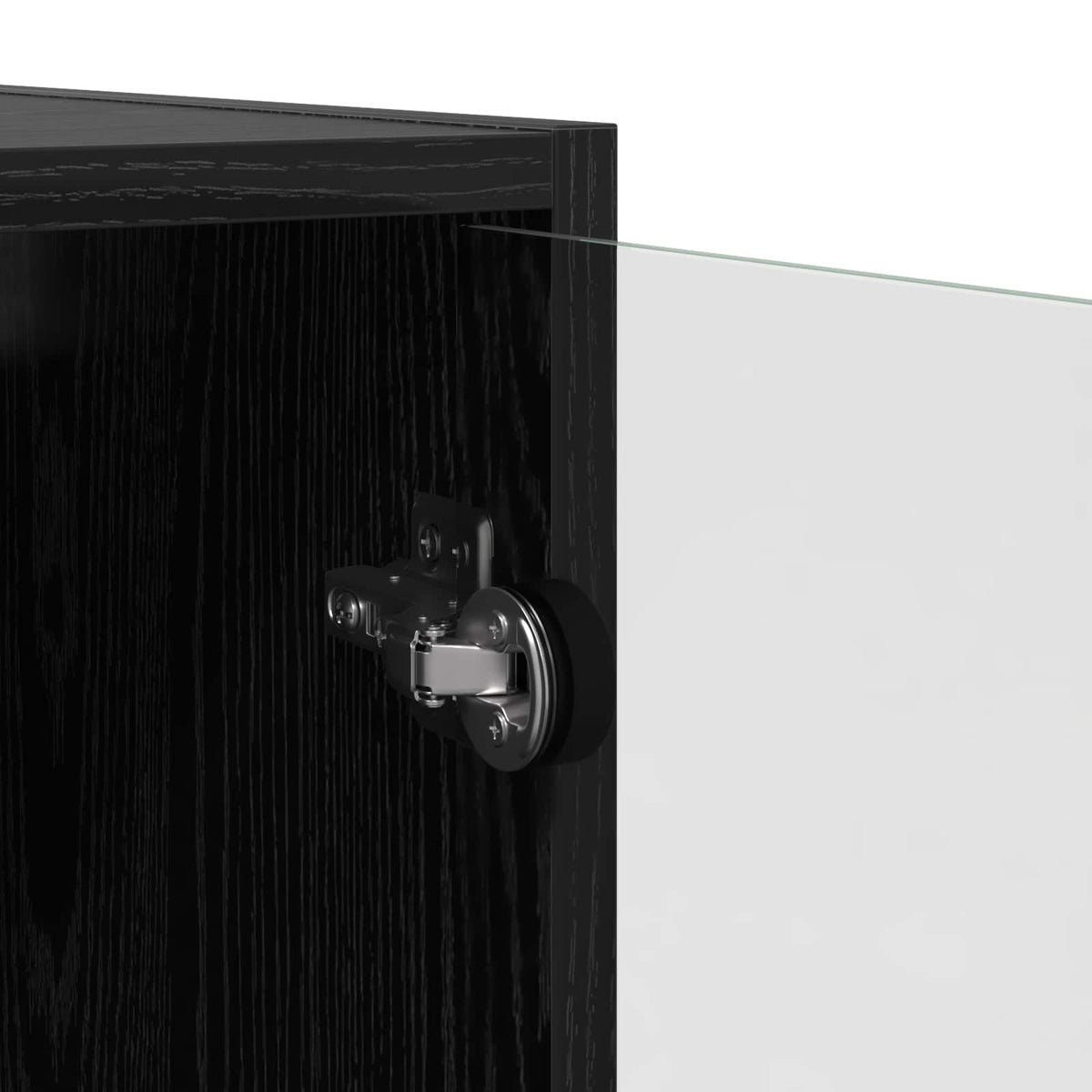 Highboard Sort eg 68 x 37 x 142 cm Konstrueret træ