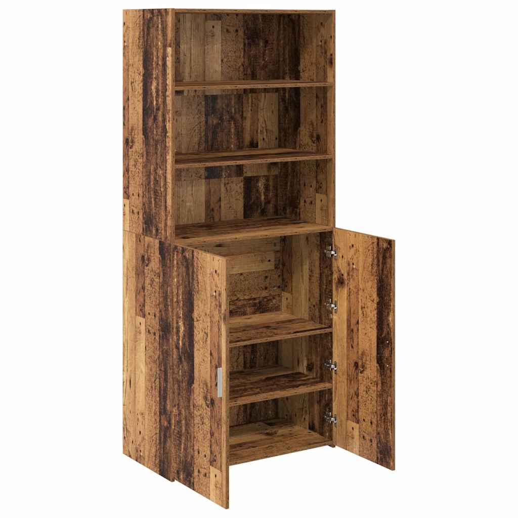 Highboard Gammelt træ 80 x 42,5 x 185 cm Konstrueret træ