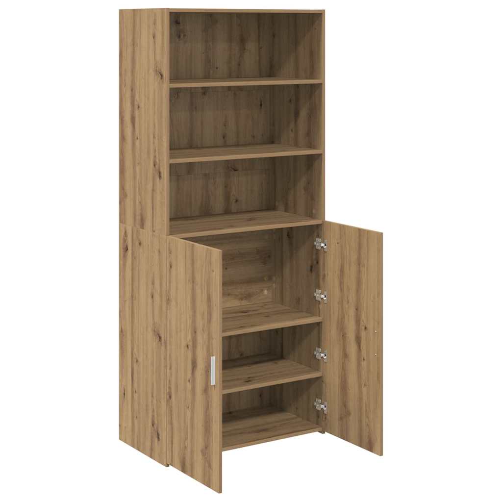 Highboard Artisan Egetræ 80 x 42,5 x 185 cm Konstrueret træ
