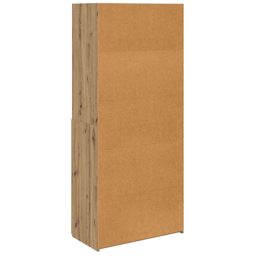 Highboard Artisan Egetræ 80 x 42,5 x 185 cm Konstrueret træ