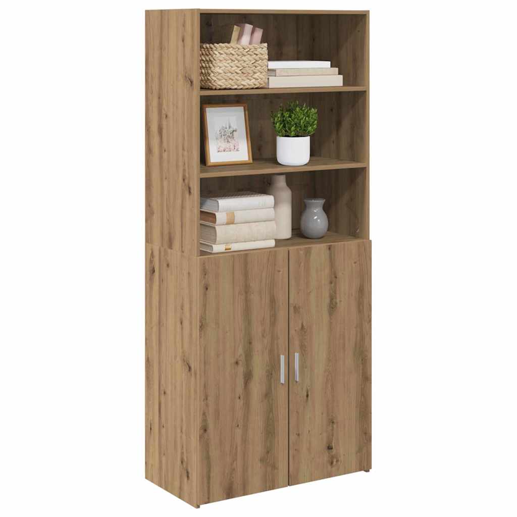 Highboard Artisan Egetræ 80 x 42,5 x 185 cm Konstrueret træ