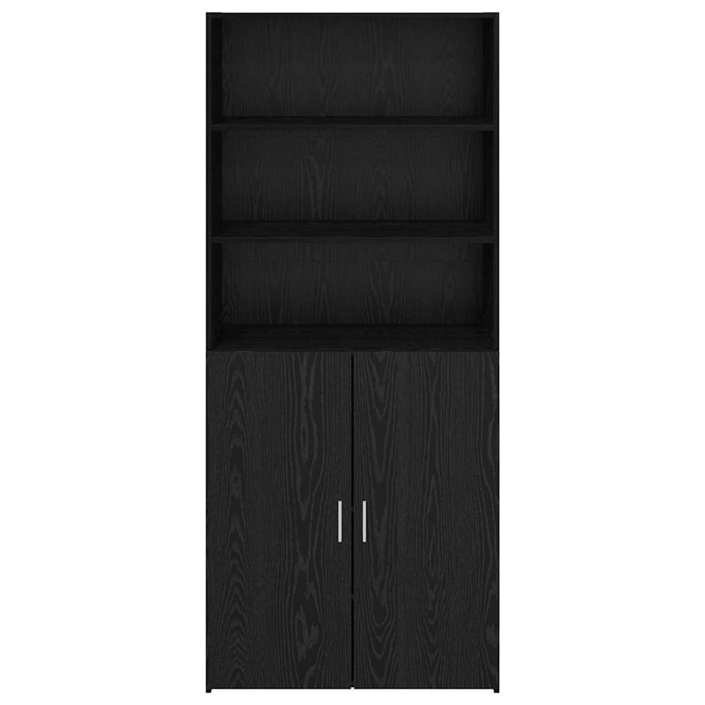 Highboard Sort eg 80 x 42,5 x 185 cm Konstrueret træ