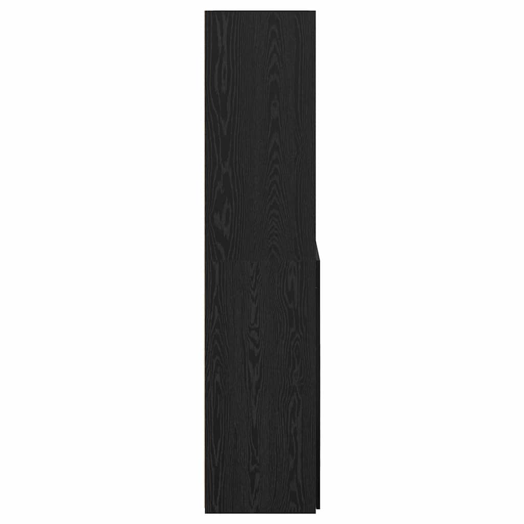 Highboard Sort eg 80 x 42,5 x 185 cm Konstrueret træ