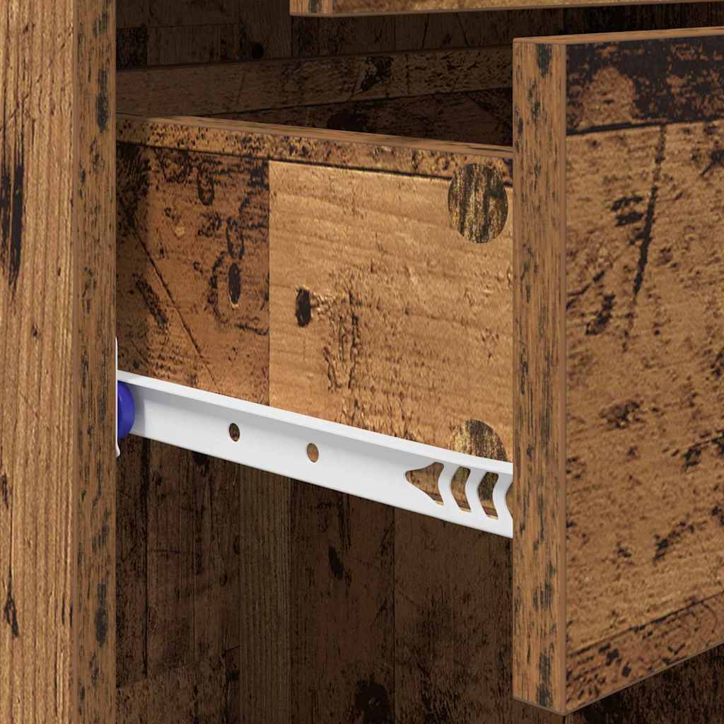 Highboard Gammelt træ 40 x 42,5 x 185 cm Konstrueret træ