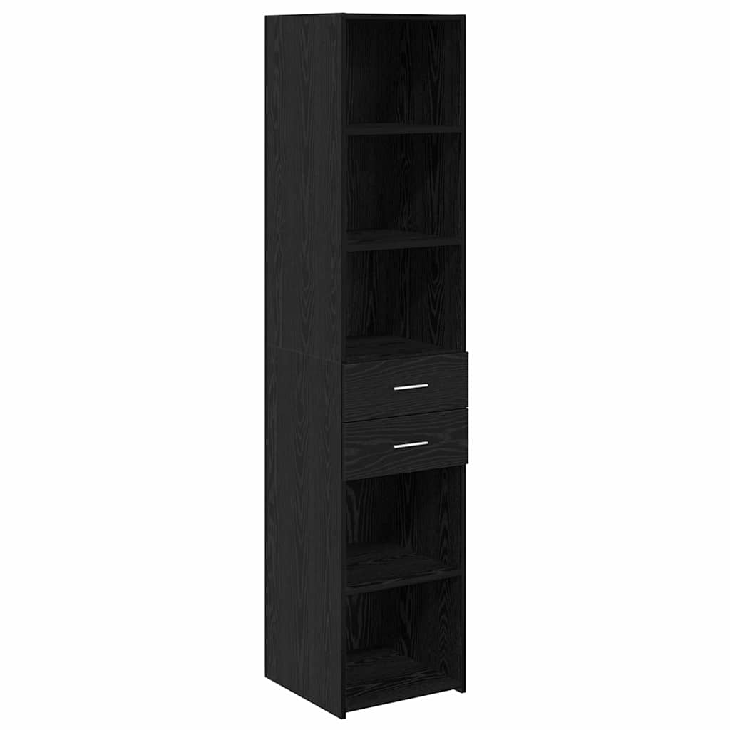 Highboard Sort eg 40 x 42,5 x 185 cm Konstrueret træ