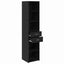 Highboard Sort eg 40 x 42,5 x 185 cm Konstrueret træ