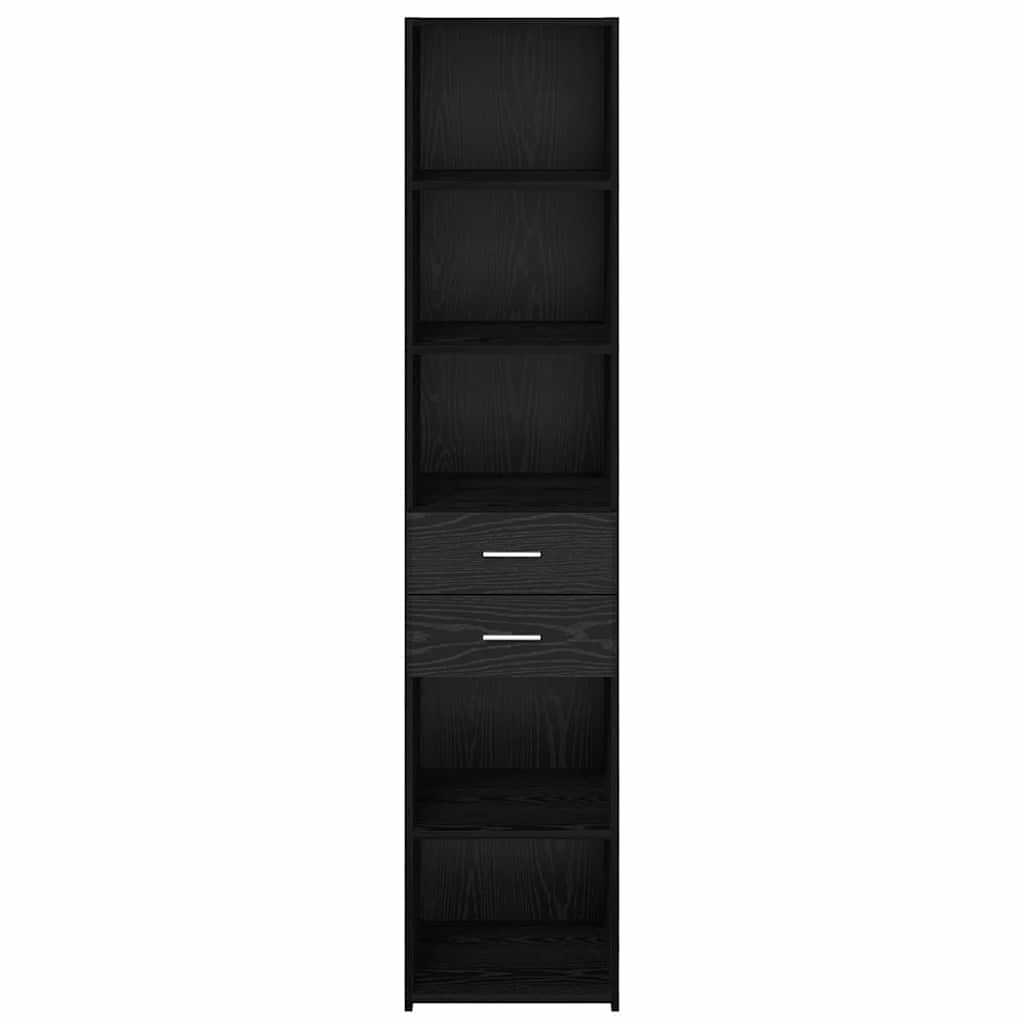 Highboard Sort eg 40 x 42,5 x 185 cm Konstrueret træ