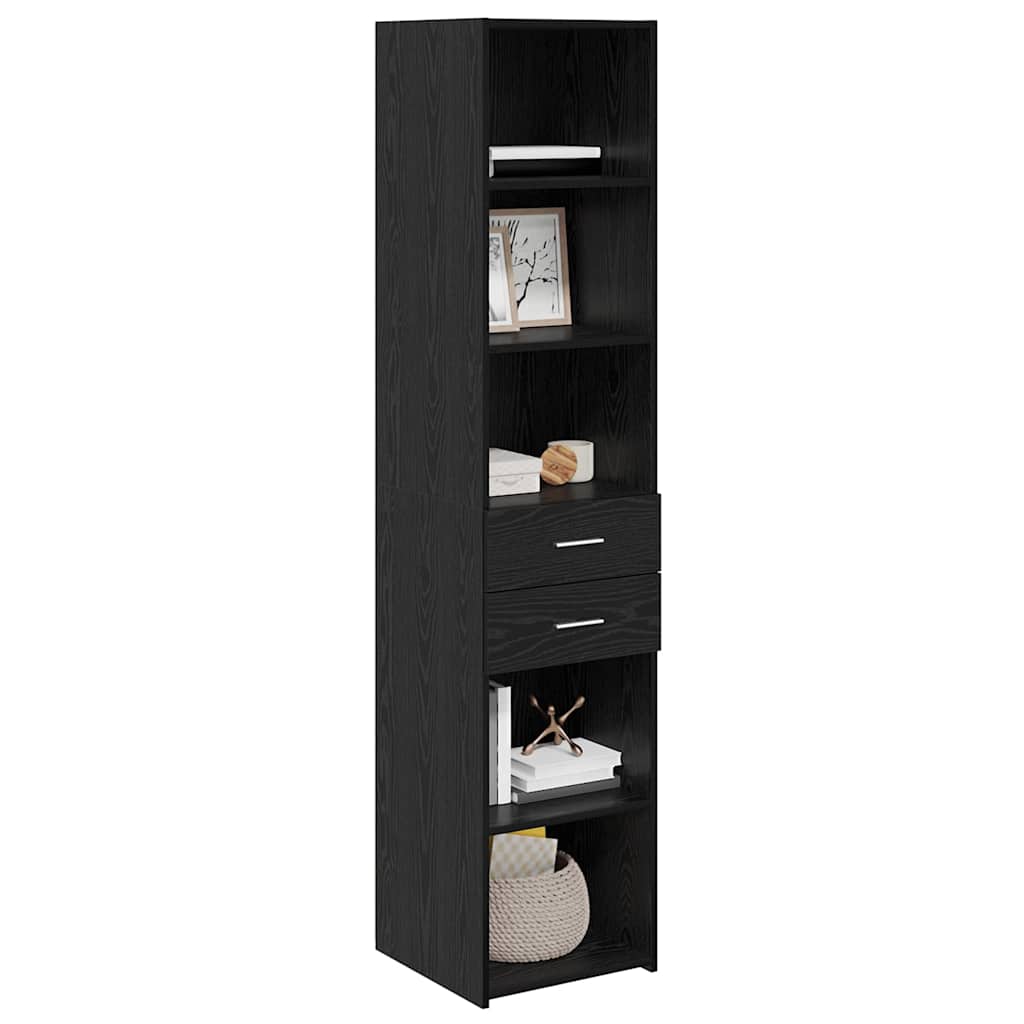 Highboard Sort eg 40 x 42,5 x 185 cm Konstrueret træ