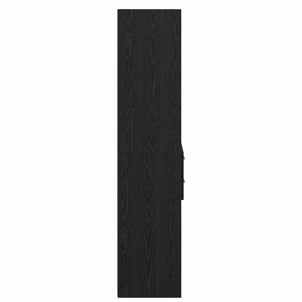 Highboard Sort eg 40 x 42,5 x 185 cm Konstrueret træ