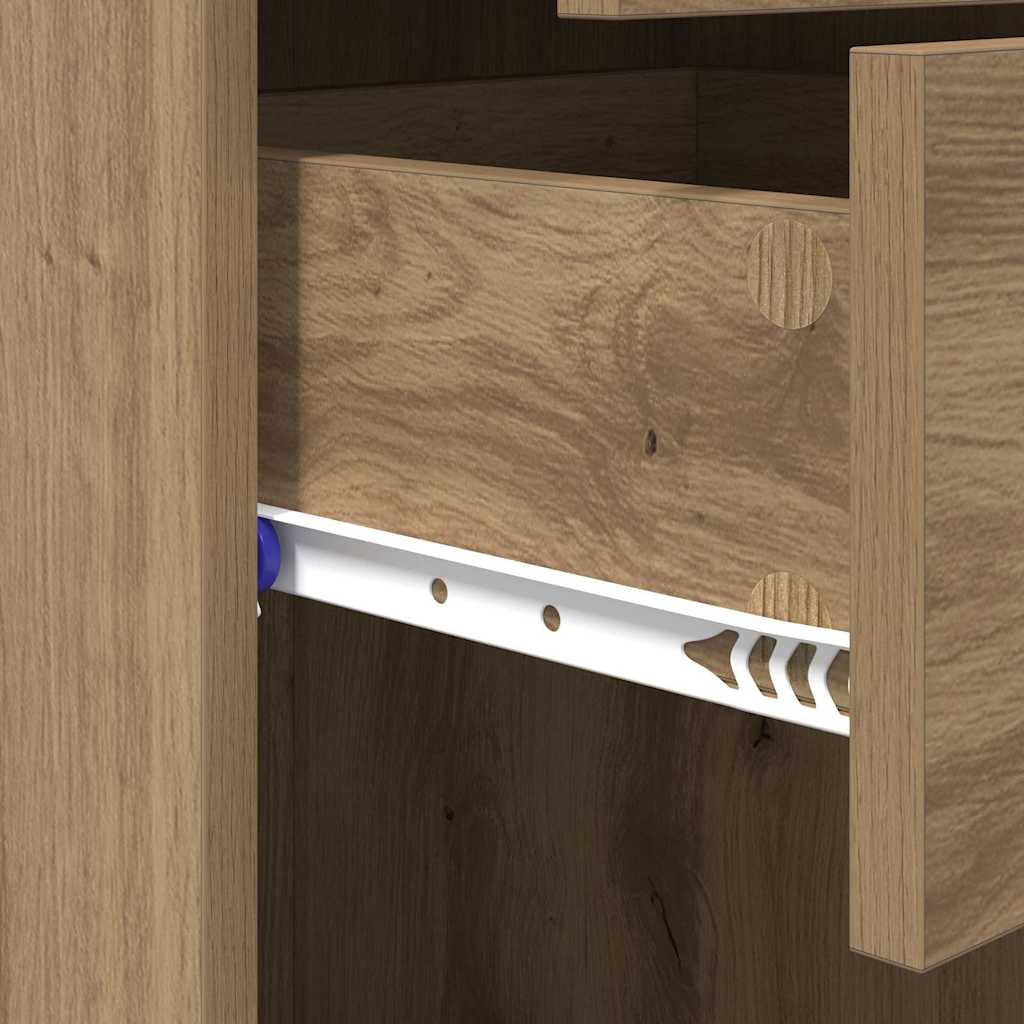 Highboard Artisan Egetræ 45 x 42,5 x 185 cm Konstrueret træ