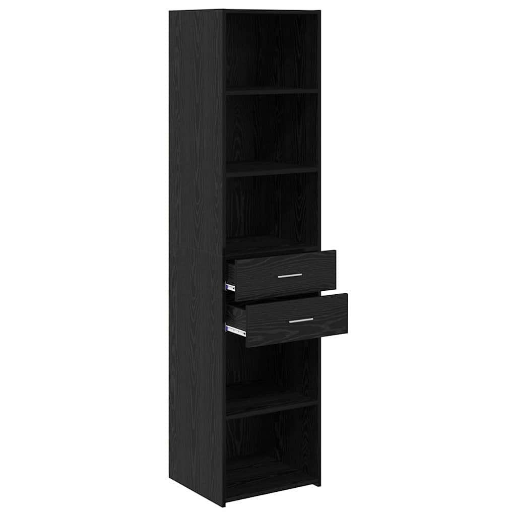 Highboard Sort eg 45 x 42,5 x 185 cm Konstrueret træ