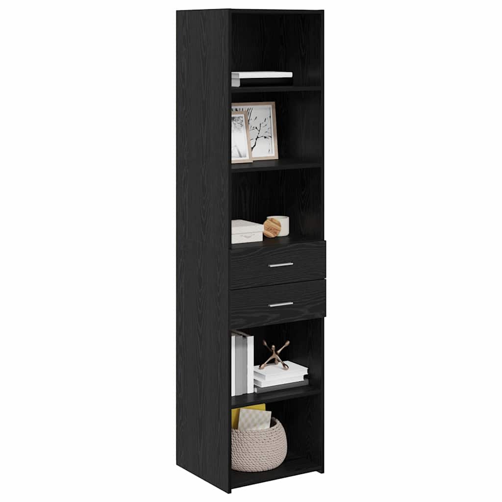 Highboard Sort eg 45 x 42,5 x 185 cm Konstrueret træ
