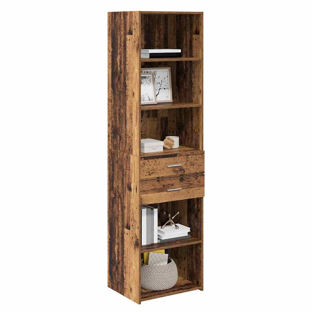 Highboard Gammelt træ 50 x 42,5 x 185 cm Konstrueret træ