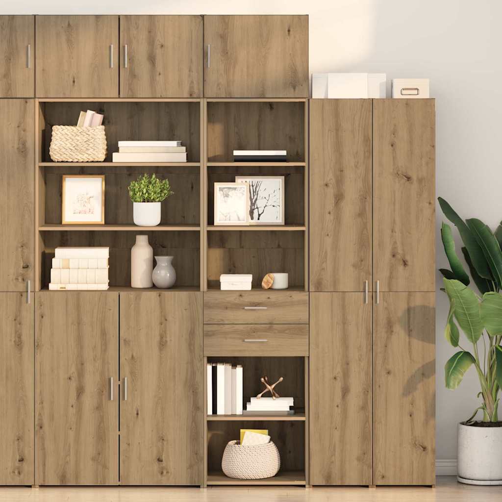 Highboard Artisan Egetræ 50 x 42,5 x 185 cm Konstrueret træ