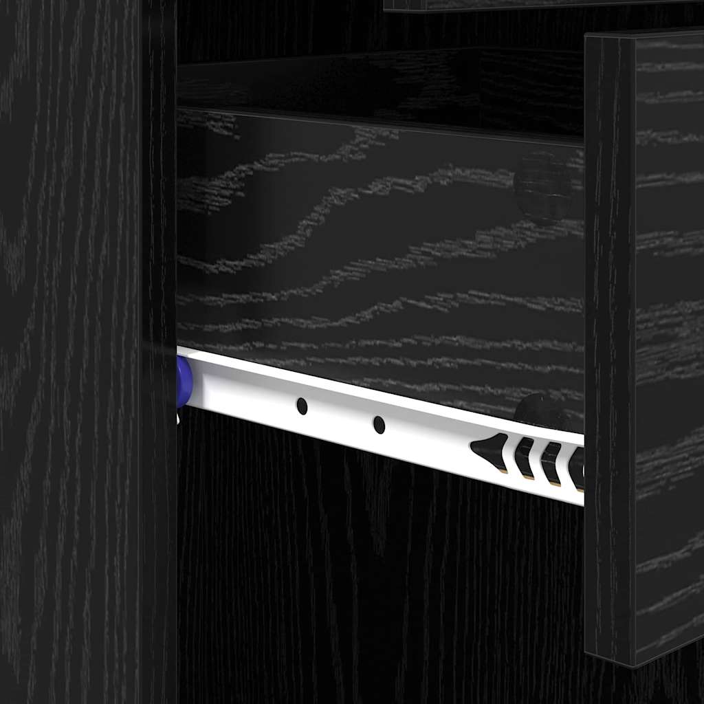 Highboard Sort eg 50 x 42,5 x 185 cm Konstrueret træ