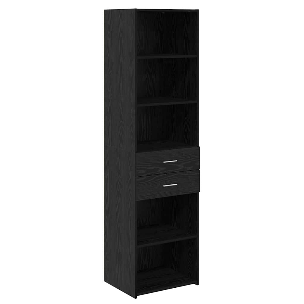Highboard Sort eg 50 x 42,5 x 185 cm Konstrueret træ