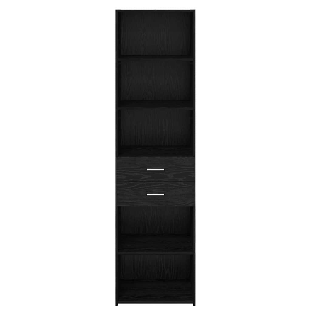 Highboard Sort eg 50 x 42,5 x 185 cm Konstrueret træ