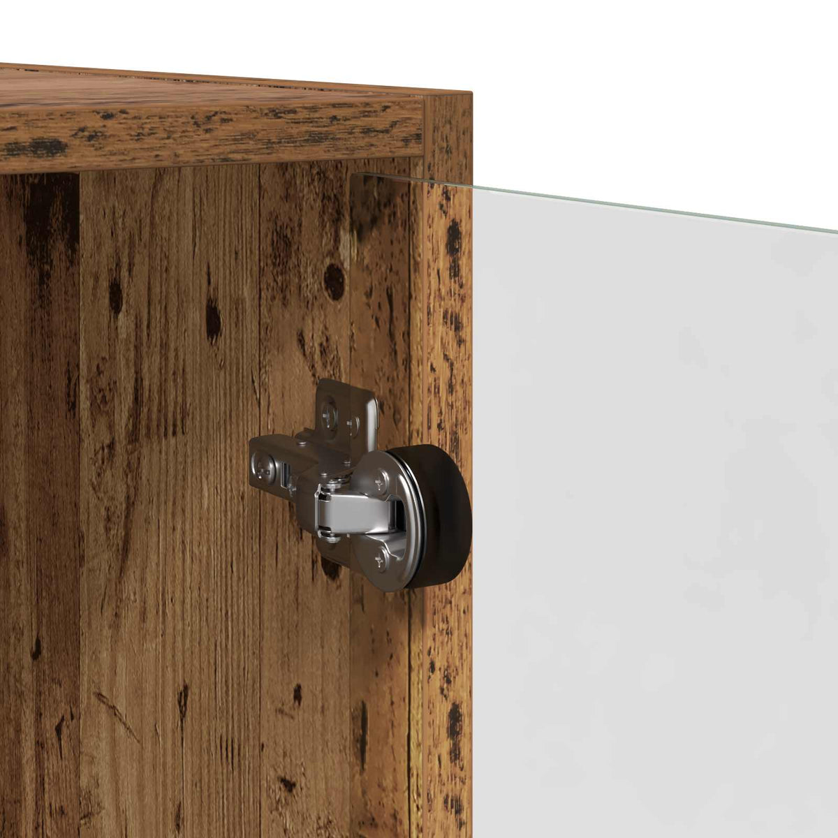 Highboard 2 stk. Gammelt træ 68 x 37 x 142 cm Konstrueret træ