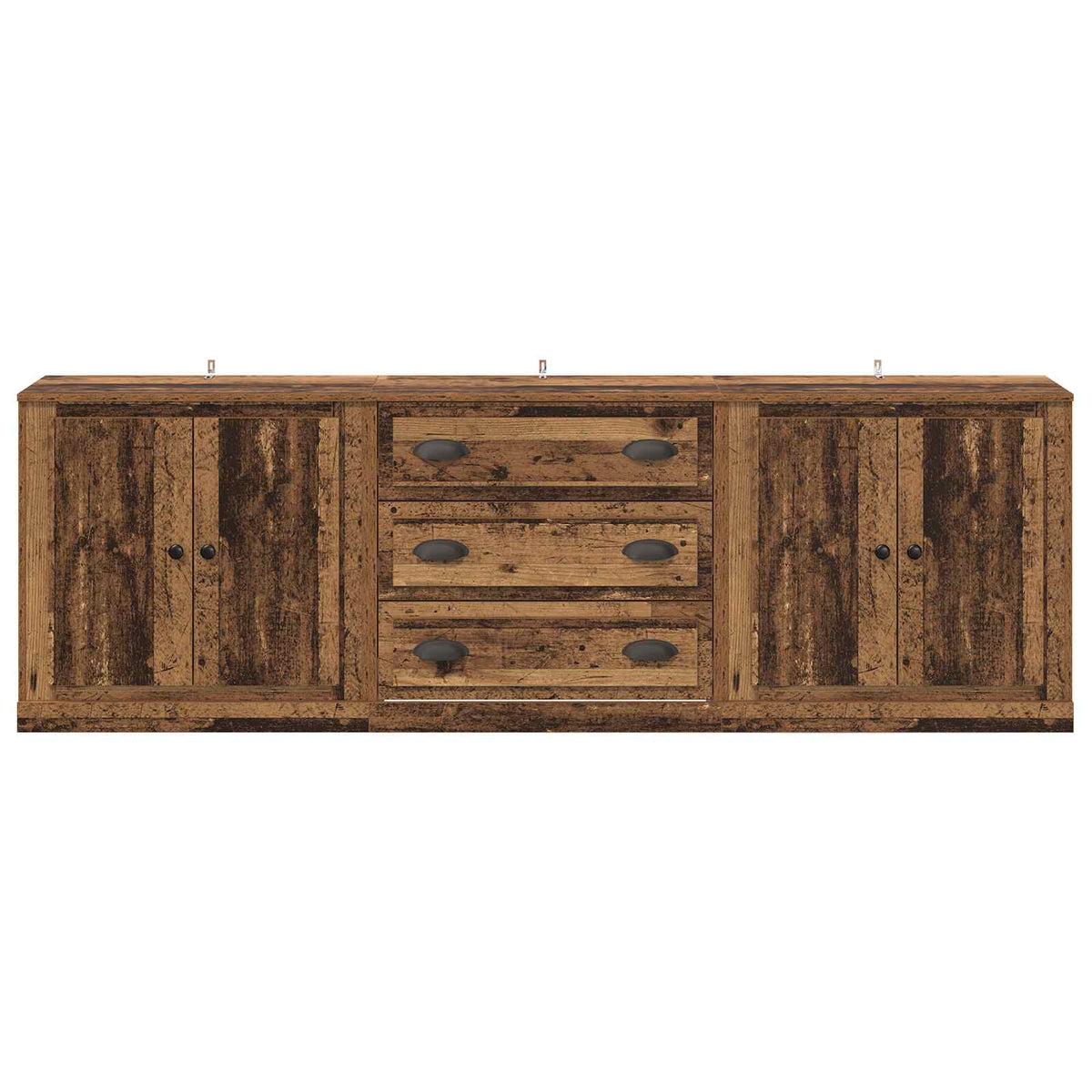 Sideboards 3 stk. Gammelt træ 210 x 35,5 x 67,5 cm