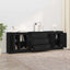 Sideboards 3 stk. Sort eg 210 x 35,5 x 67,5 cm Konstrueret træ