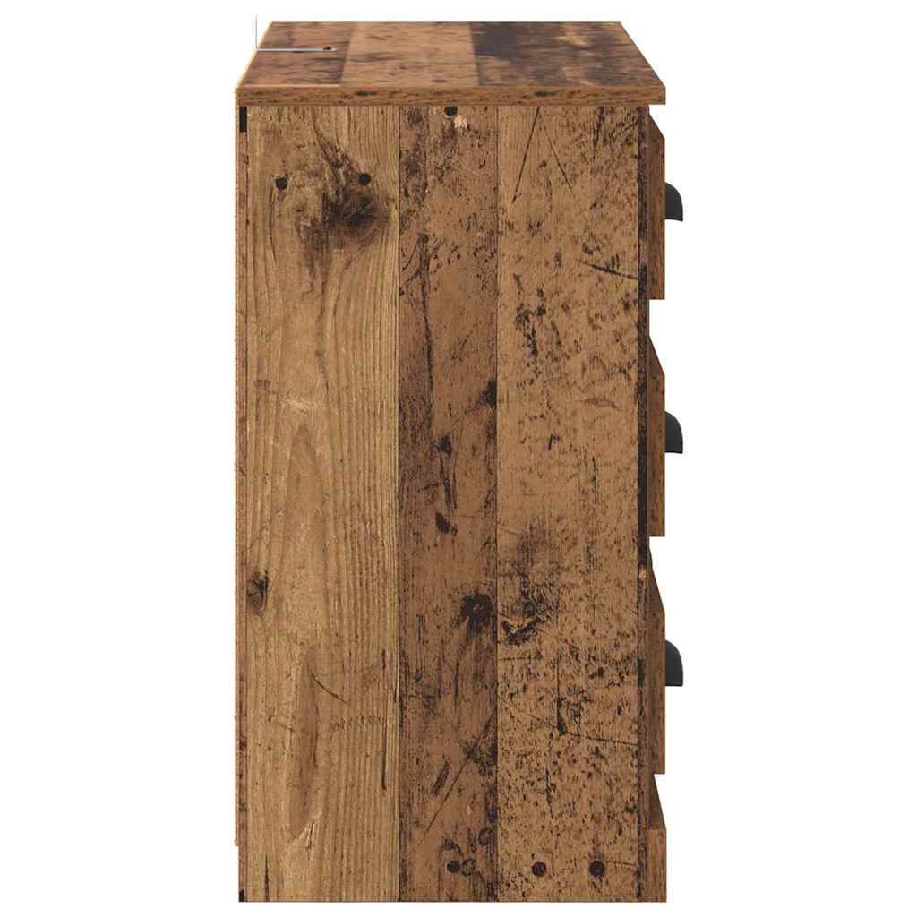 Sideboards 2 stk. Gammelt træ 70 x 35,5 x 67,5 cm