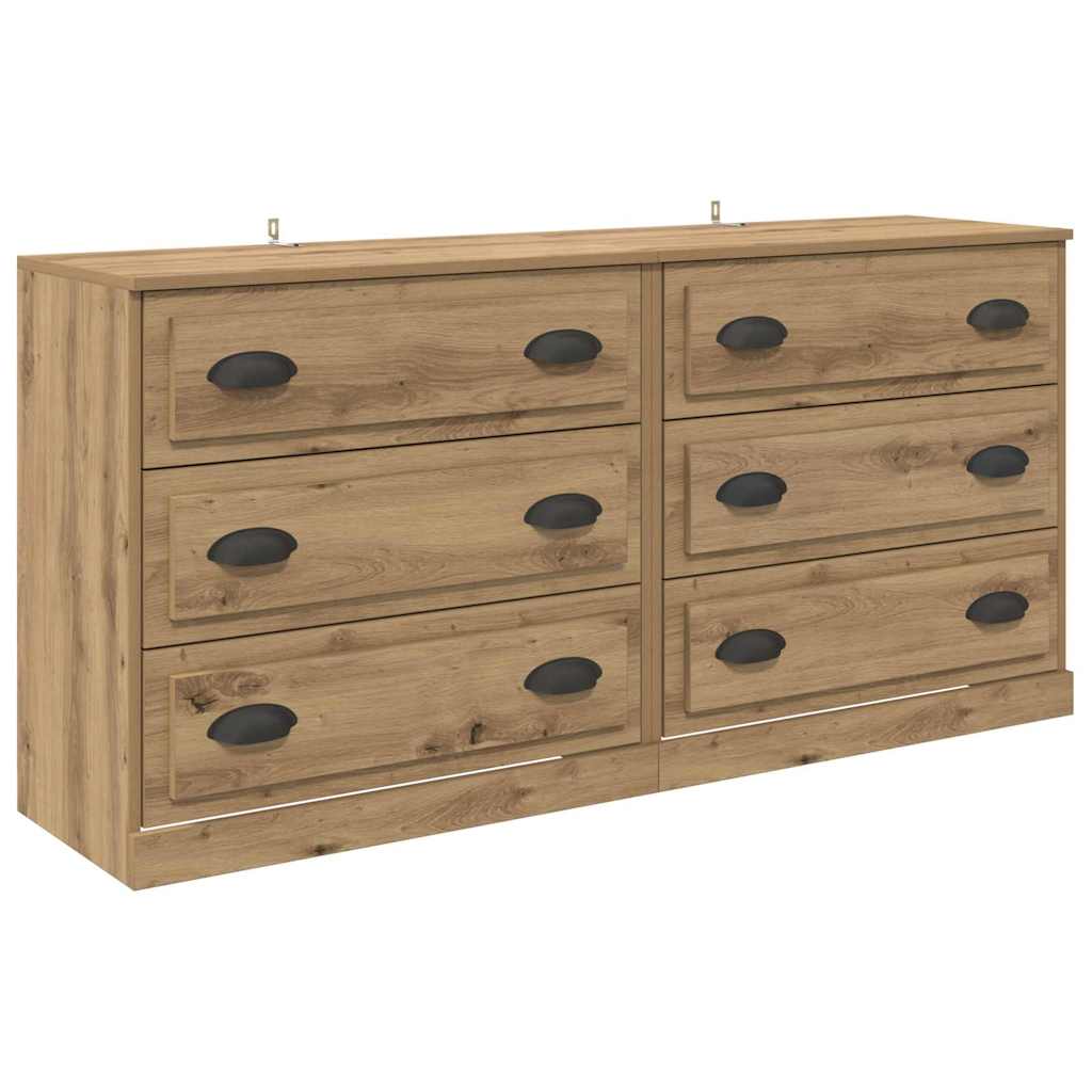 Sideboards 2 stk. Artisan Egetræ 70 x 35,5 x 67,5 cm