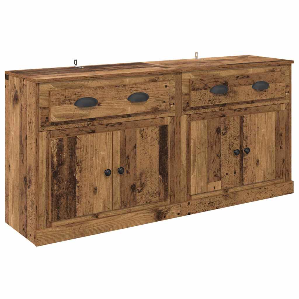 Sideboards 2 stk. Gammelt træ 70 x 35,5 x 67,5 cm