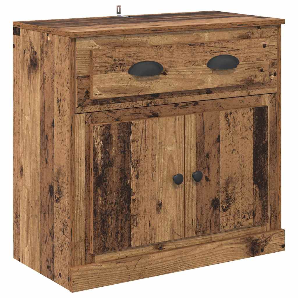 Sideboards 2 stk. Gammelt træ 70 x 35,5 x 67,5 cm