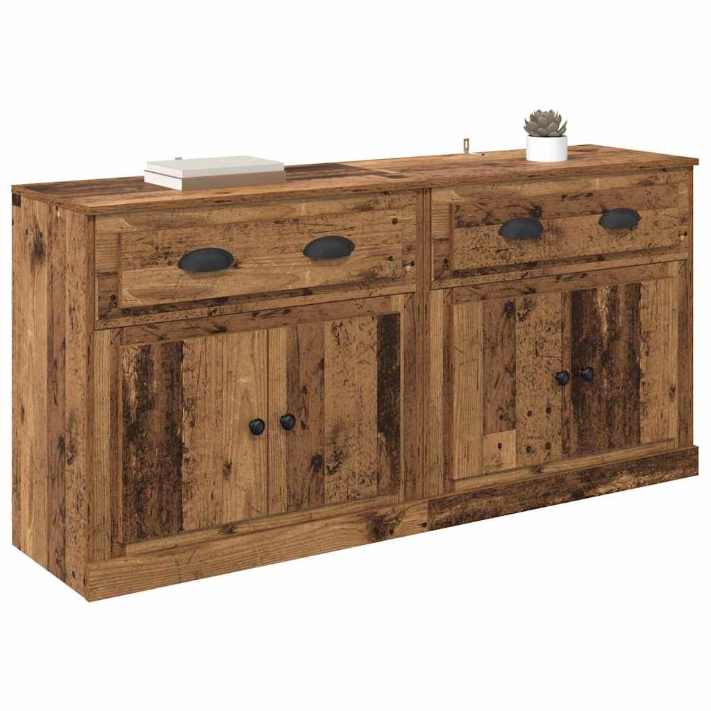 Sideboards 2 stk. Gammelt træ 70 x 35,5 x 67,5 cm