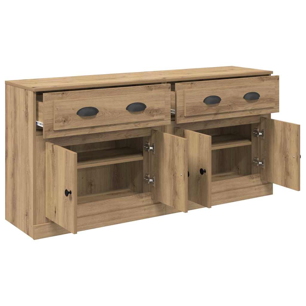 Sideboards 2 stk. Artisan Egetræ 70 x 35,5 x 67,5 cm
