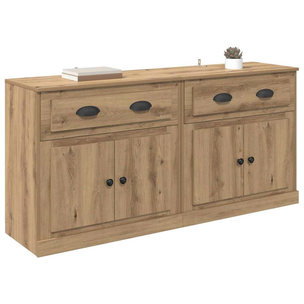 Sideboards 2 stk. Artisan Egetræ 70 x 35,5 x 67,5 cm