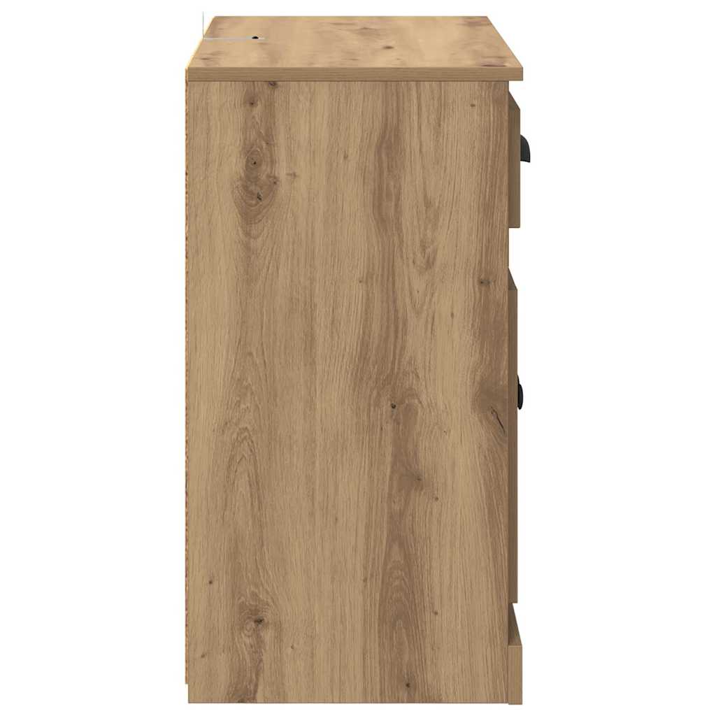 Sideboards 2 stk. Artisan Egetræ 70 x 35,5 x 67,5 cm
