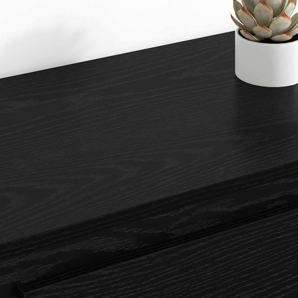 Sideboards 2 stk. Sort eg 70 x 35,5 x 67,5 cm Konstrueret træ