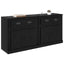 Sideboards 2 stk. Sort eg 70 x 35,5 x 67,5 cm Konstrueret træ