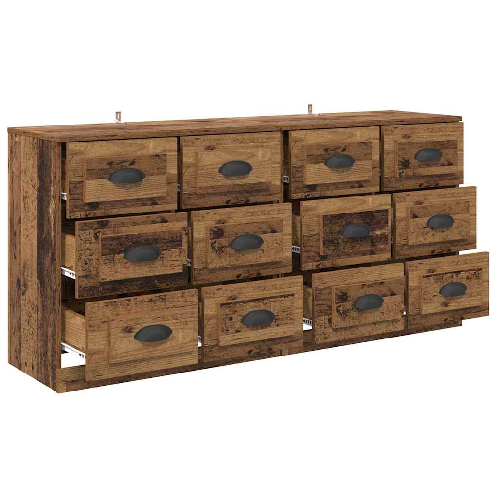 Sideboards 2 stk. Gammelt træ 70 x 35,5 x 67,5 cm