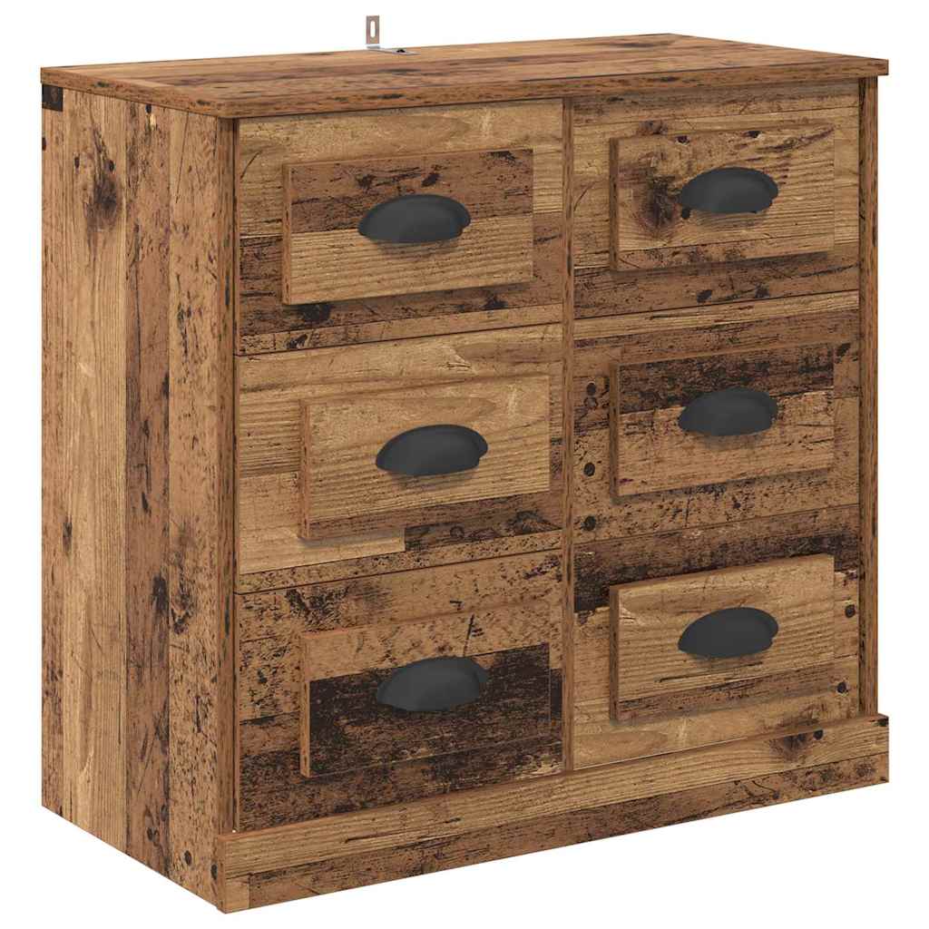 Sideboards 2 stk. Gammelt træ 70 x 35,5 x 67,5 cm