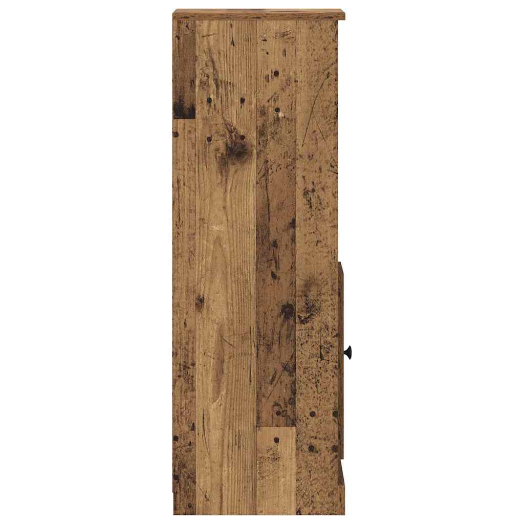 Highboard 3 stk. Gammelt træ 132 x 35,5 x 103,5 cm