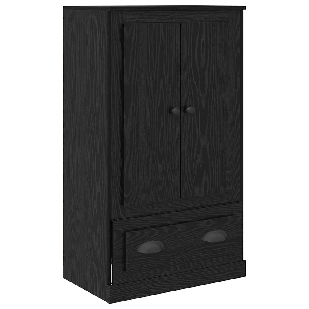 Highboard 3 stk. Sort eg 132 x 35,5 x 103,5 cm Konstrueret træ