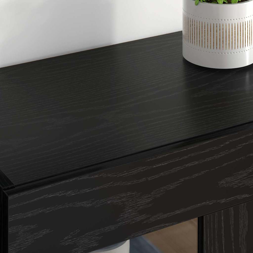 Væggeskabe 2 stk. Sort eg 69,5 x 34 x 90 cm Konstrueret træ