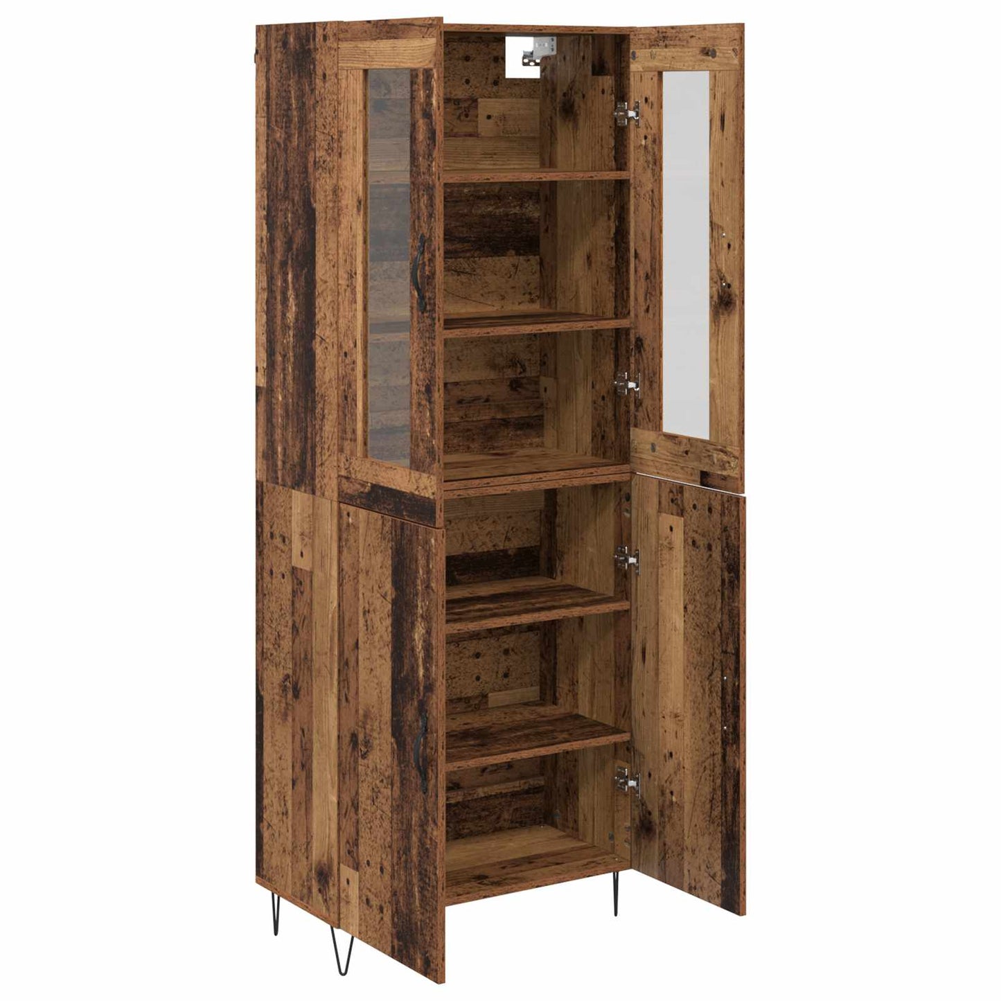 Highboard Gammelt træ 69,5 x 34 x 90 cm Konstrueret træ